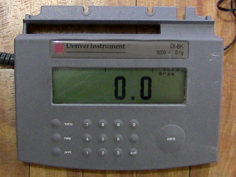 The numeric keypad and the big zero button on the display module.