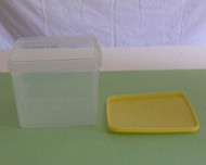 Plastic container and cover.