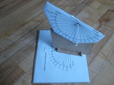 DIY/homemade elevation and azimuth finding tool.
