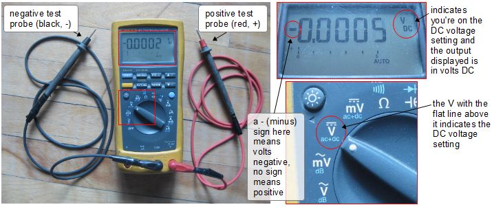 How to measure DC voltage using a digital multimeter (DMM).