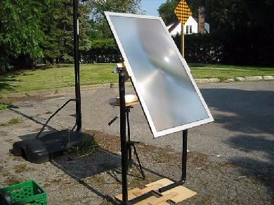 Fresnel lens solar cooker without mirror.