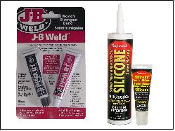 JB-Weld and high temperature silicone sealant for the alcohol
      stove.