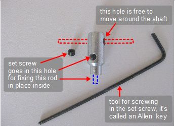 How to holes work for the linkage parts for the Stirling engine.