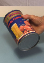 The can that was used for the Stirling engine's big cylinder.