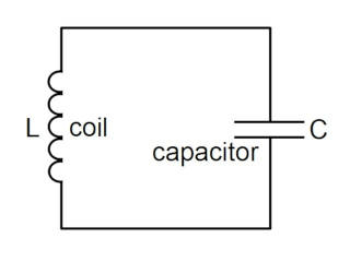 Schematic for an LC circuit.