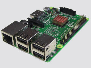 Photo of a Raspberry Pi.