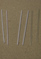 Drinking straw collection for making music instruments.
