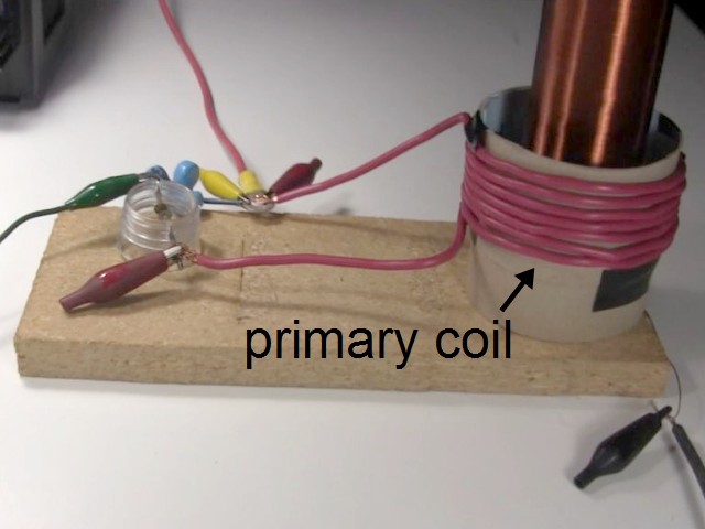 Secondary circuit of the Tesla coil.