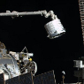 Bigelow's BEAM module being attached to the ISS.