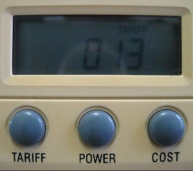 You can program watt meter with the amount you pay per kilowatt hour.
