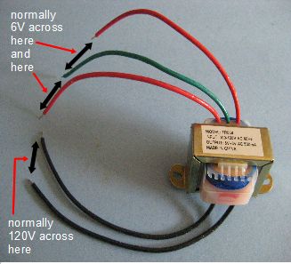 audio output transformer wiring color code