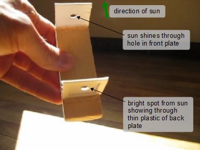 How the sun/solar finder works.