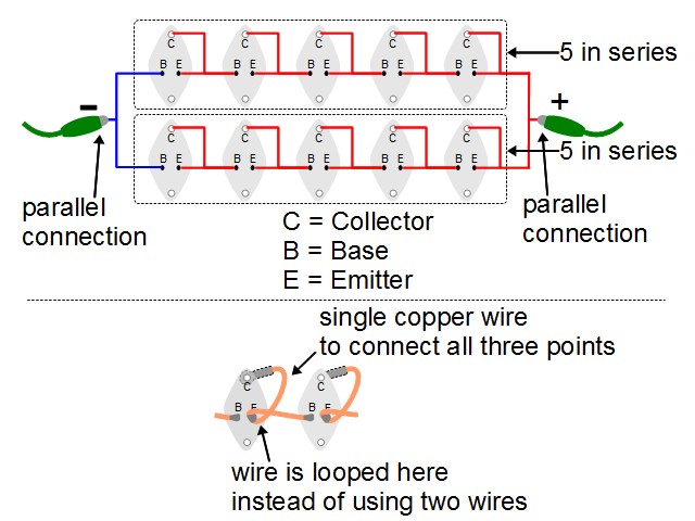 2n3055 transistor array