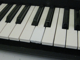 Repaired piano/keyboard key.