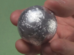 The tightly, and smoothly, wrapped ping pong ball
       for the ball cyclotron/electrostatic accelerator.