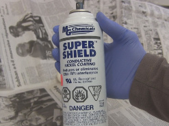 Super Shield Nickel Coating spray paint
      for the ball cyclotron/electrostatic accelerator.