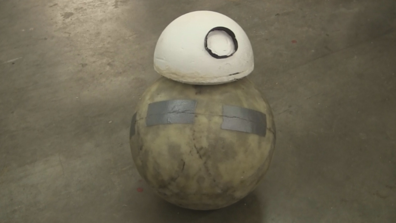 BB-8 before painting, detailing and adding LEDs.