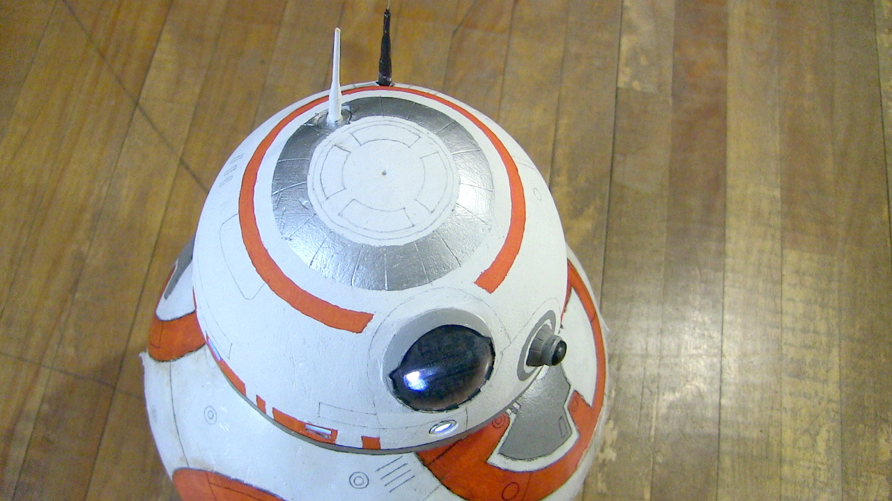 View looking down on BB-8.