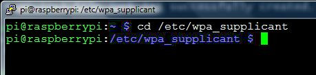 Go to the /etc/wpa_supplicant directory.