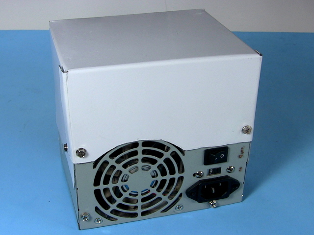 Rear view of converted ATX power supply.