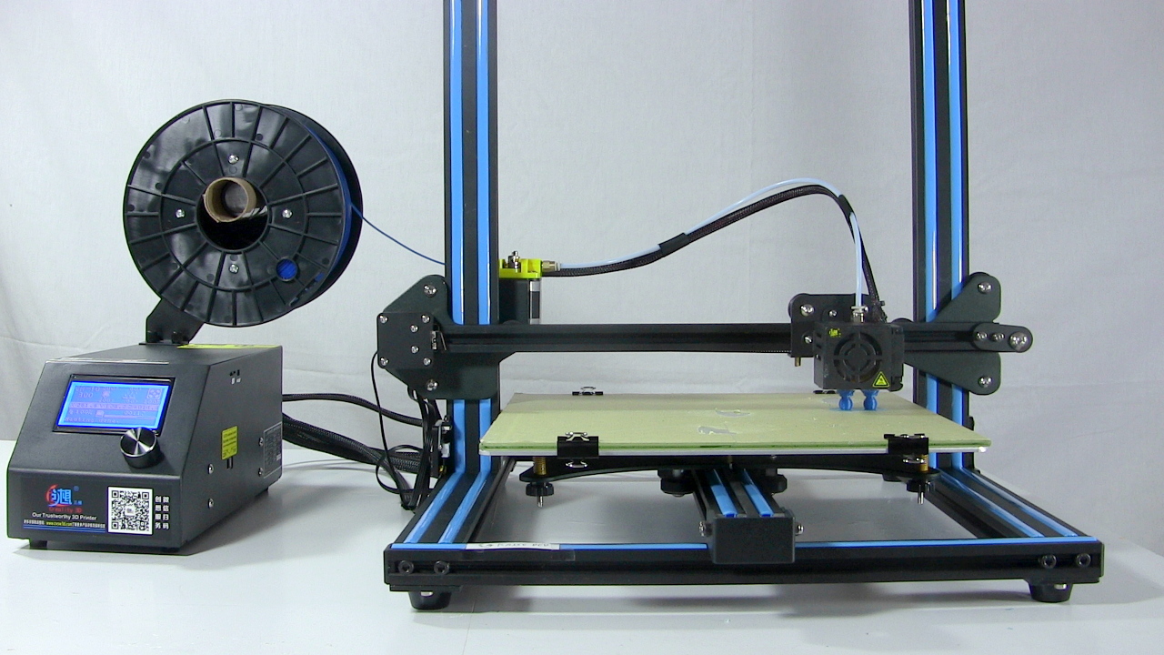 Lower half of the CR-10 Creality 3D printer.