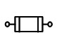 Electronic symbol for a fuse (IEC standard)