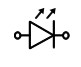 Electronic symbol for an LED