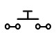 Electronic symbol for a pushbutton switch
