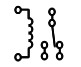 Electronic symbol for a SPDT relay