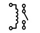 Electronic symbol for a SPST relay