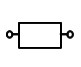 Electronic symbol for a resistor (IEC standard)