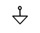 Electronic symbol for an signal ground.