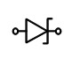Electronic symbol for a zener diode