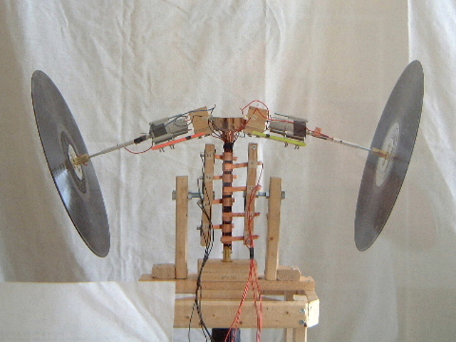 The gyroscope with all motors off.