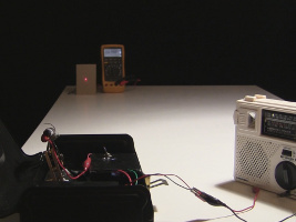 Measuring the photoresistor's/photocell's resistance range
      while speaking into the laser communicator.