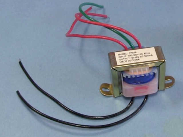 Doorbell transformer for use in the AM radio transmitter circuit.