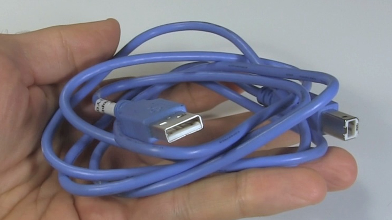 USB cable before with the original connectors.