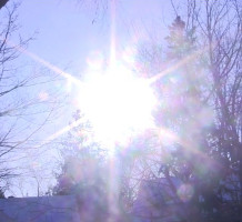 The sun as seen using a normal camera.