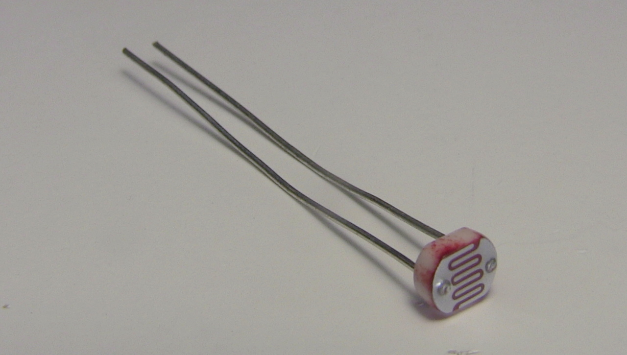 A photoresistor or photocell.