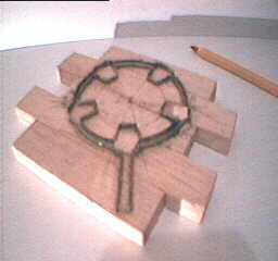 Bladed part for the cookie cutter - top view.