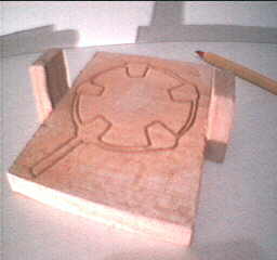 Hole part for the cookie cutter - top view.